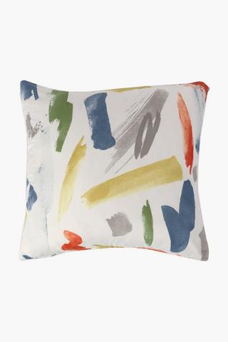 Microfibre Splatter Scatter Cushion, 60x60cm