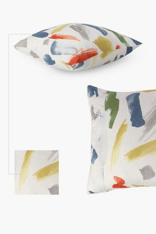 Microfibre Splatter Scatter Cushion, 60x60cm