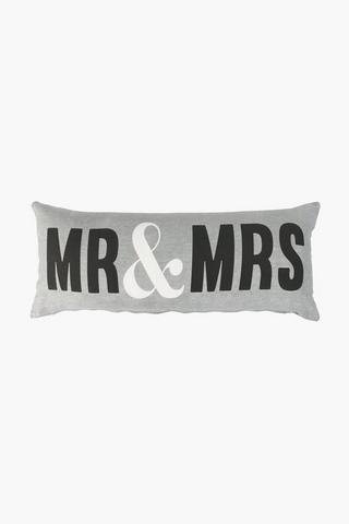 Mr And Mrs Classic Scatter Cushion 30x80cm