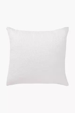 Feather Filled Waffle Scatter Cushion 60x60cm