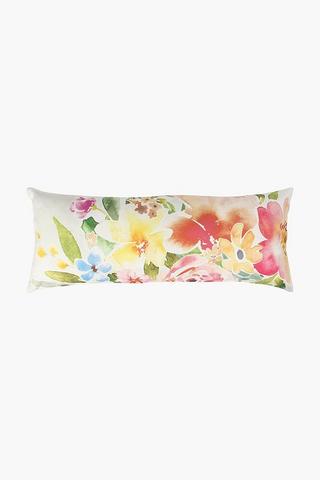 Polycotton Floral Scatter Cushion 30x80cm