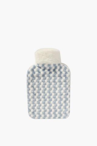 Embossed Flannel Hot Water Bottle