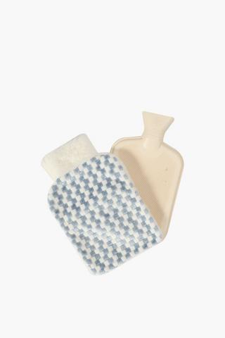 Embossed Flannel Hot Water Bottle