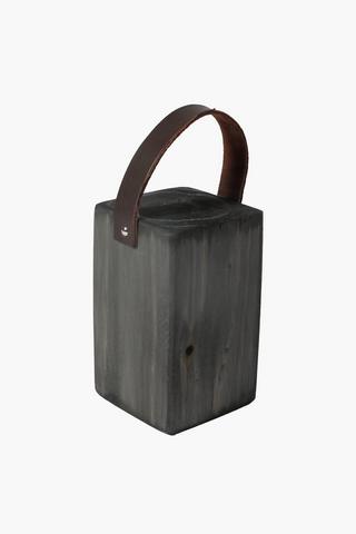 Doorstop Heavy Dark Wood