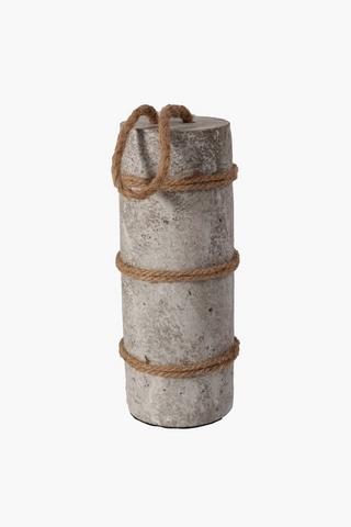 Doorstop Heavy Cement And Jute Rope