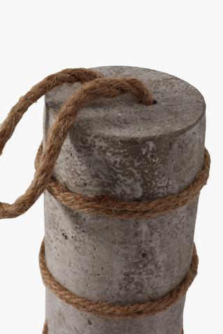 Doorstop Heavy Cement And Jute Rope