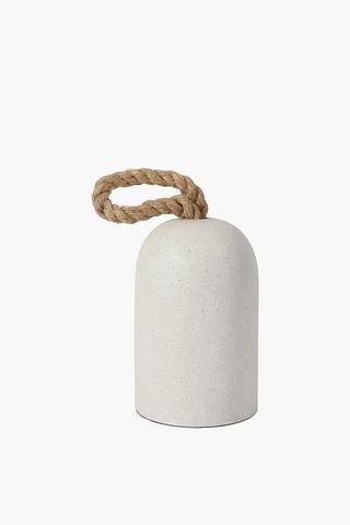 Speckled Marble Doorstop With Jute Handle
