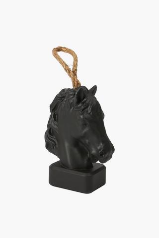 Horse Head Cement Door Stop