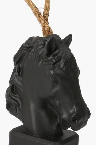 Horse Head Cement Door Stop