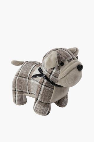 Tweed Dog Door Stopper