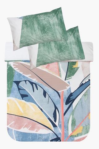 Polycotton Acacia Leaf Duvet Cover Set