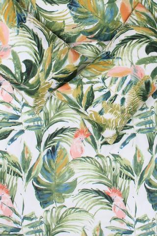 Microfibre Tropical Leaf Duvet Cover Set