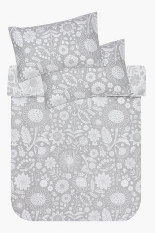 Polycotton Integrity Floral Duvet Cover Set