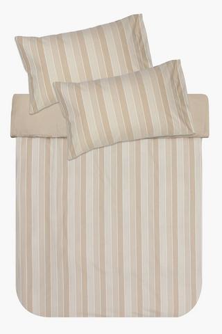 Eco Soft Chambray Stripe Duvet Cover Set