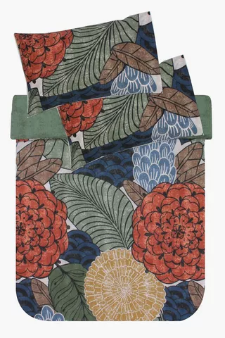 Polycotton Wallace Flower Duvet Cover Set