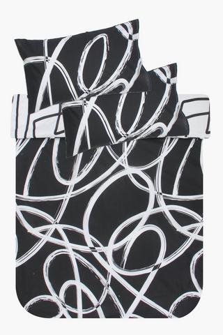 Polycotton Reversible Varanasi Abstract Duvet Cover Set