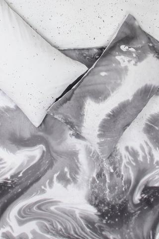 Polycotton Printed Marbeling Duvet Cover Set