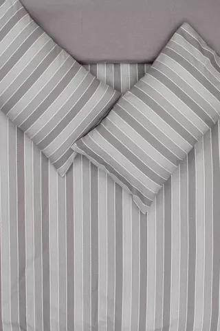 Eco Soft Chambray Stripe Duvet Cover Set