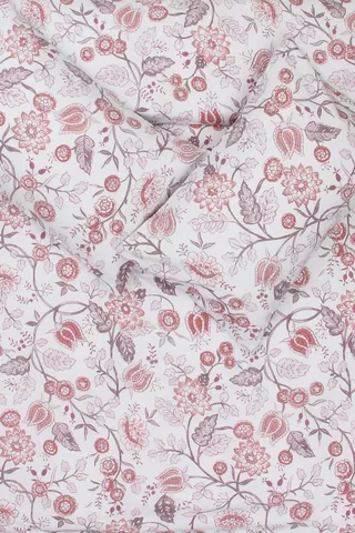 Floral Brushed Cotton Winter Duvet Cover Set
