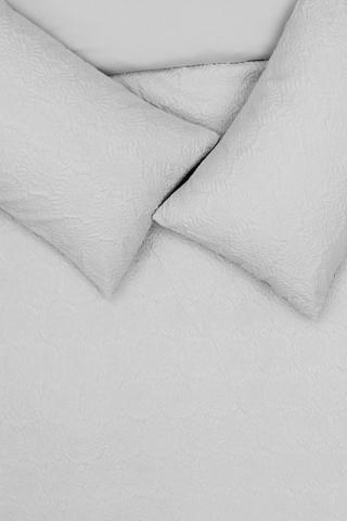 Microfibre Pressed Floral Duvet Cover Set