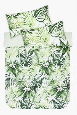 Tropical Fern Printed Duvet Cover Set