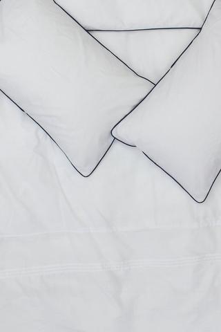 Polycotton Piping Trim Duvet Cover Set