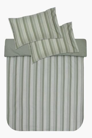 Eco Soft Chambray Stripe Duvet Cover Set
