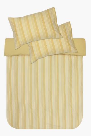 Eco Soft Chambray Stripe Duvet Cover Set