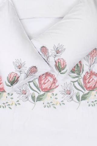 Embroidered Protea Duvet Cover Set