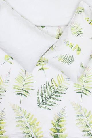 Cotton Tranquility Fern Duvet Cover Set