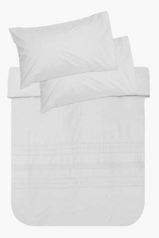 200 Thread Count Cotton Pintuck Duvet Cover Set
