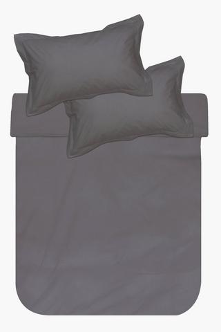 400 Thread Count Cotton Sateen Oxford Duvet Cover Set