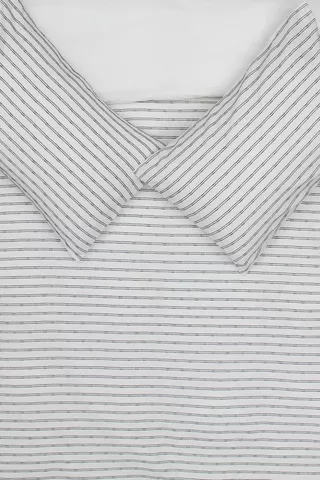 Textured Stripe Duvet Cover Set