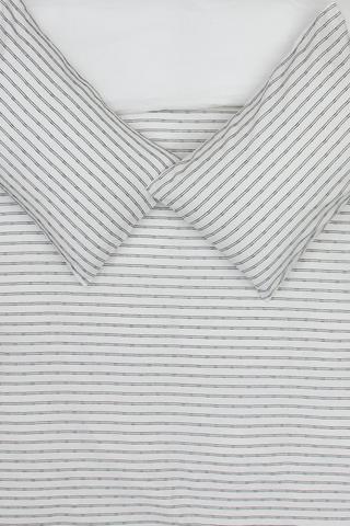 Textured Stripe Duvet Cover Set
