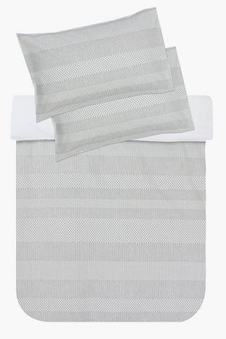 Textured Cotton Duvet Cover Set