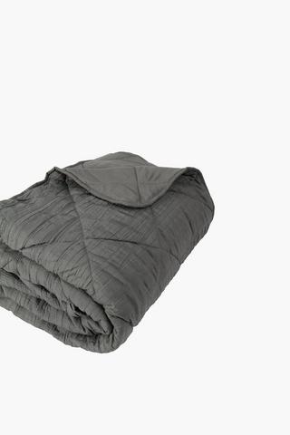 Microfibre Crushed Quilt