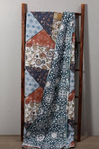 Microfibre Rustic Patchwork Quilt