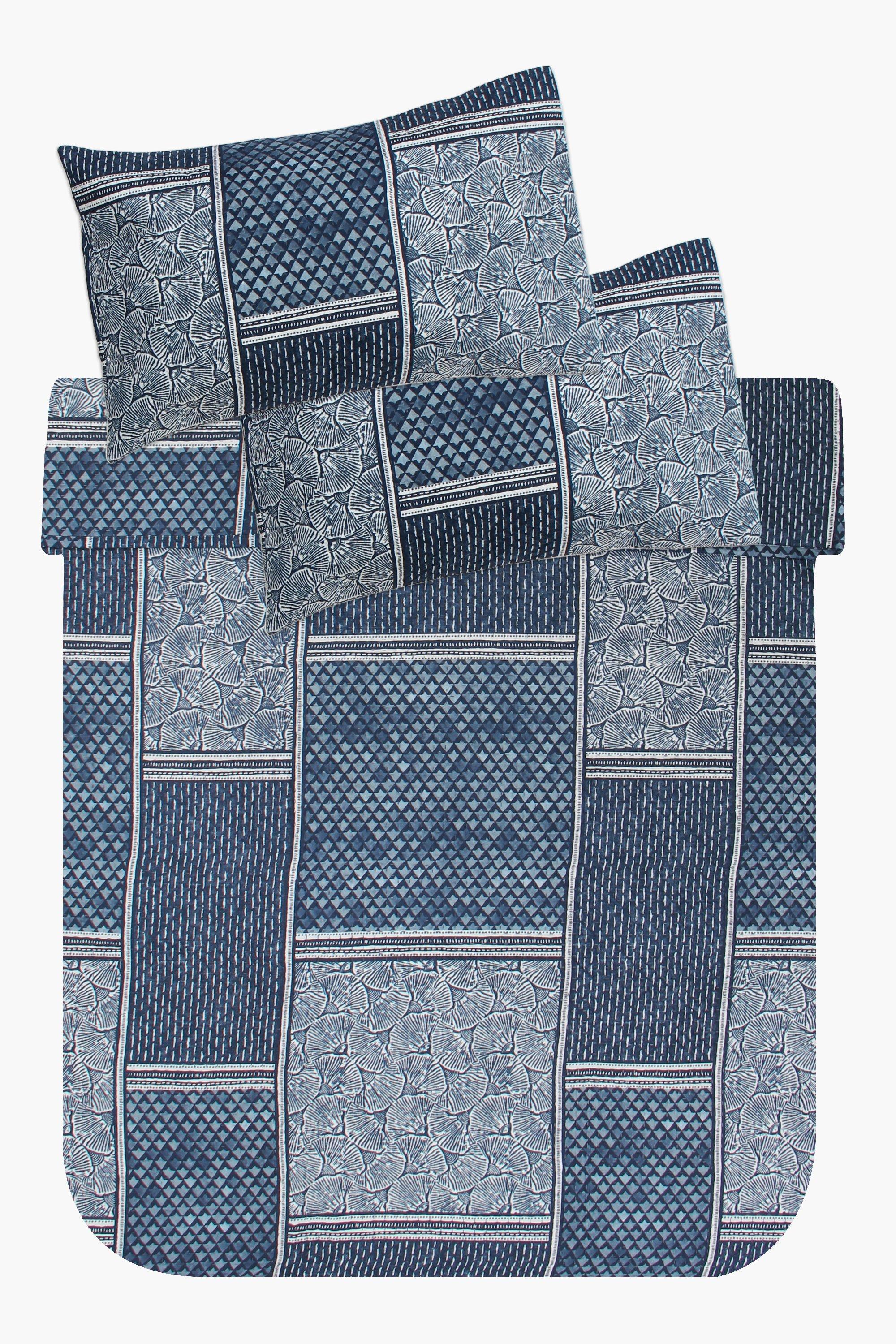 5 Piece Microfibre Coastal Patchwork Quilt