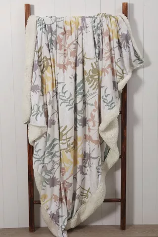 Digital Sherpa Bloom Blanket, 150x200cm