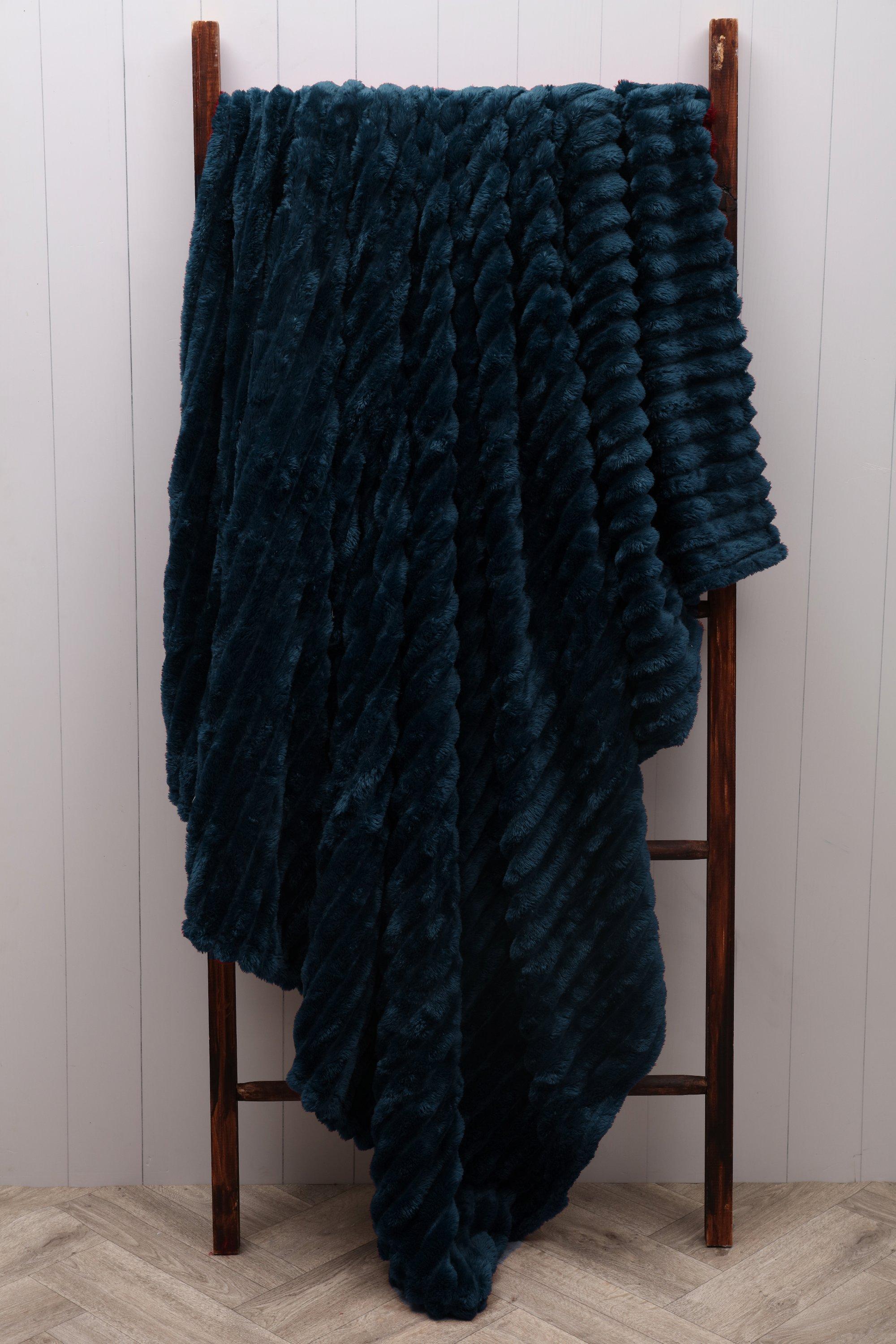 Ribbed Super Plush Blanket 180x200cm