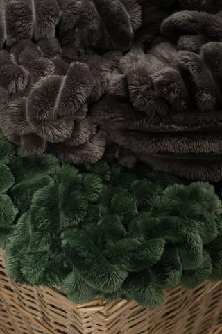 Ribbed Super Plush Blanket, 180x200cm