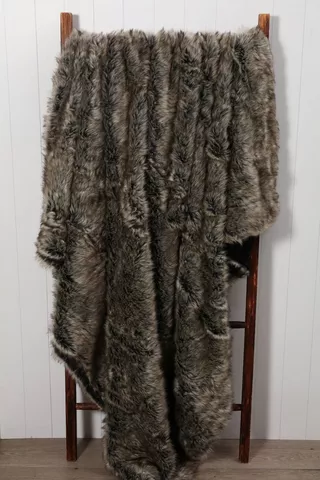 Faux Fur Wild Bear Blanket, 180 X200cm
