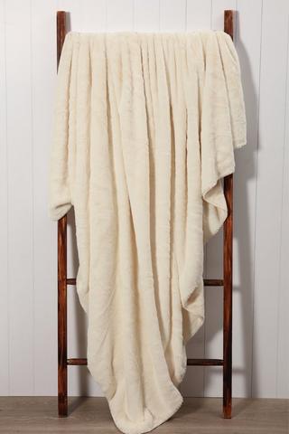 Faux Fur Lux Blanket,150x200cm