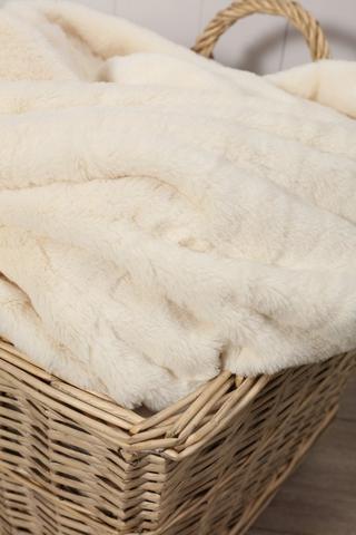 Faux Fur Lux Blanket,150x200cm