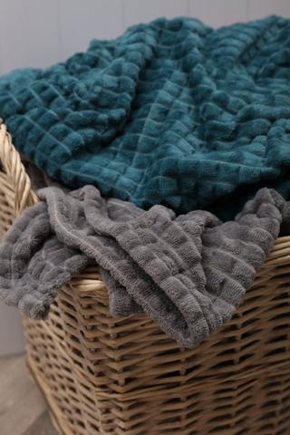 Waffle Coral Fleece Blanket 180x200cm