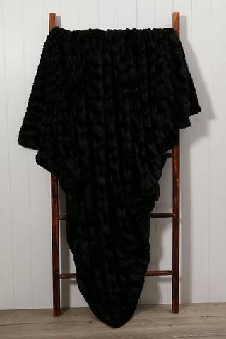 Solid Faux Fur Blanket, 150x200cm