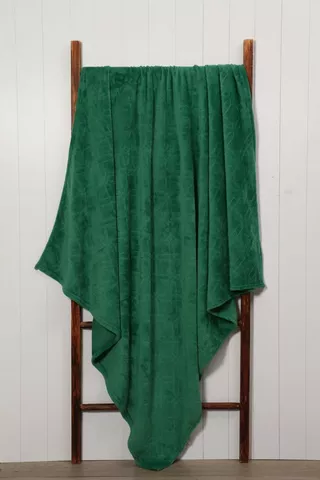 Flannel Embossed Blanket, 125x150cm