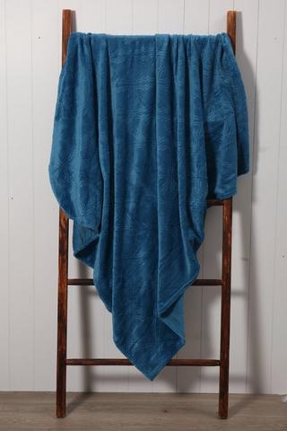 Embossed Coral Fleece Blanket, 125x150cm