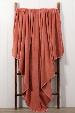 Coral Fleece Stitch Blanket 180x200cm