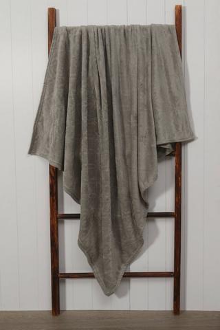 Coral Fleece Embossed Blanket 125x150cm